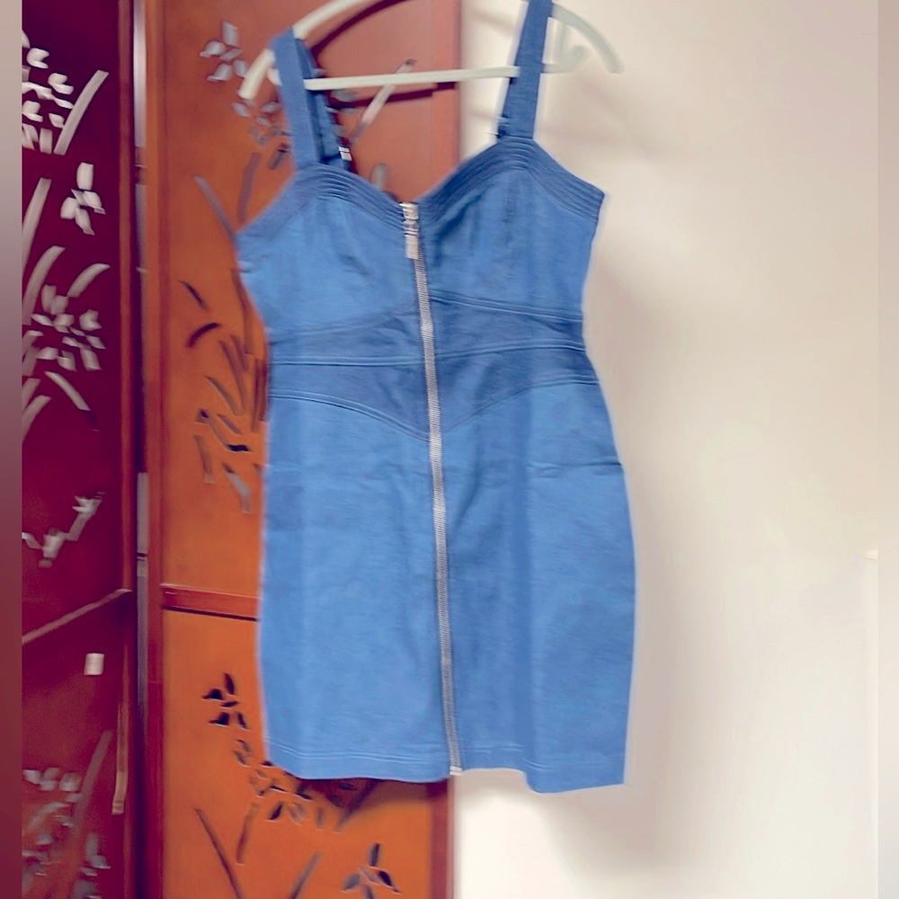 Betsey Johnson Patched Up Denim Dress.Size 12 NWT. Retail $119.